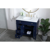 Elegant Decor 36 Inch Single Bathroom Vanity In Blue VF12536BL